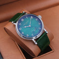 Patek Philippe Grand Complications Tourbillon Grand Feu Enamel (Teal Green Dial / Green Strap)