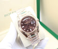 Rolex Day-Date 40 (Chocolate Dial with Diamond Hour Markers)