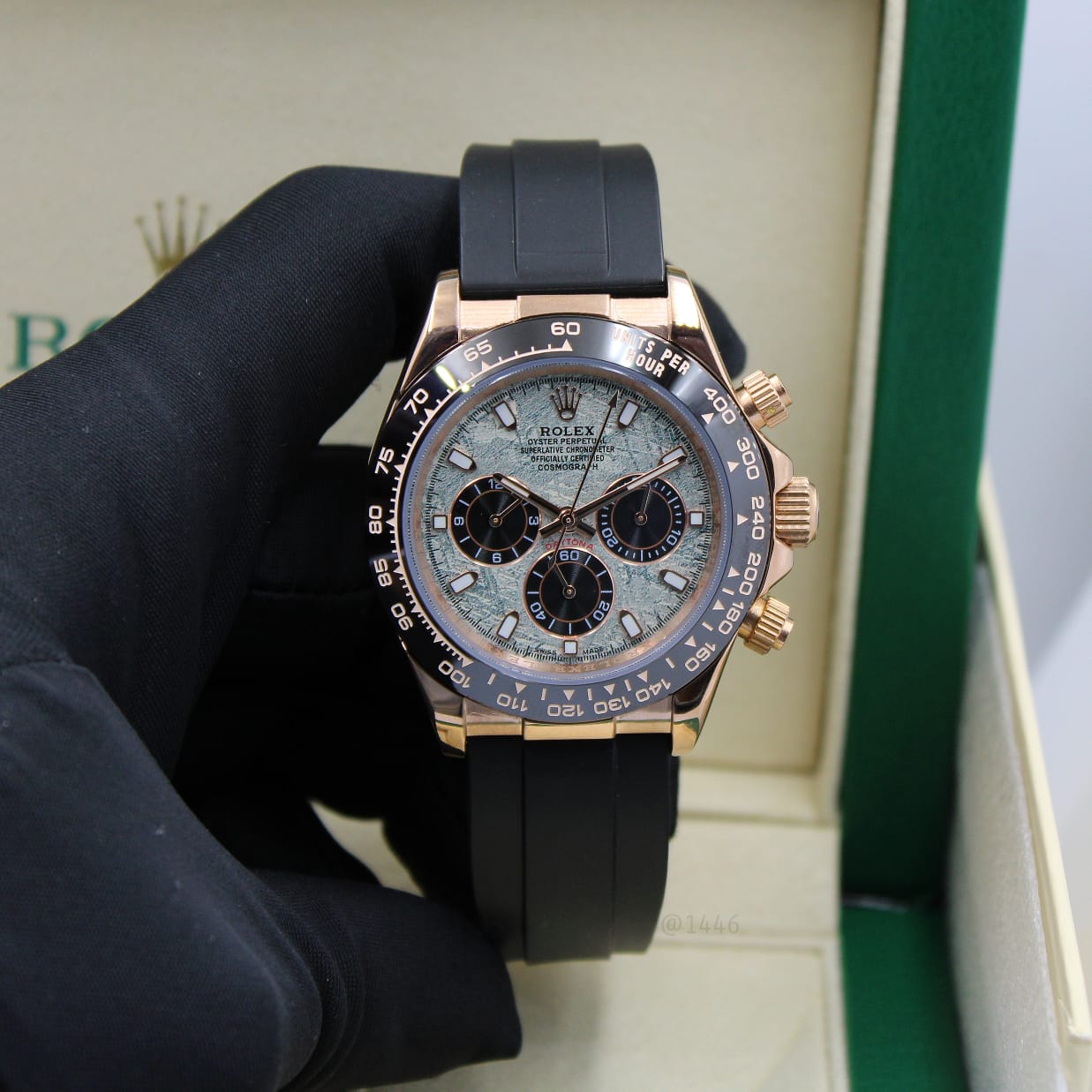 Rolex Cosmograph Daytona (Meteorite Dial with Black Subdials, 18kt Everose Gold)