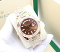 Rolex Day-Date 40 (Chocolate Dial with Baguette Diamonds)