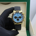Rolex Cosmograph Daytona (Ice Blue Dial with Black Subdials, 18kt Yellow Gold)