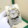 Rolex Cosmograph Daytona (White Dial with Gold Subdial Rings, Two-Tone Oystersteel and 18kt Yellow Gold)