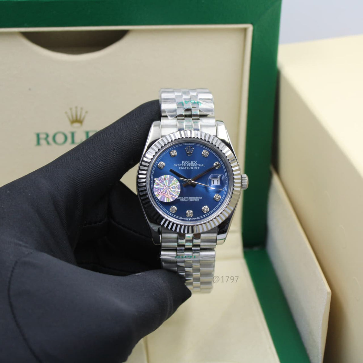 Rolex Datejust 36 (Oystersteel/Blue/Diamonds)