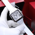 Cartier Santos de Cartier Dual Time (Silver Dial)