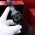 Cartier Santos de Cartier (Black ADLC with Black Dial)