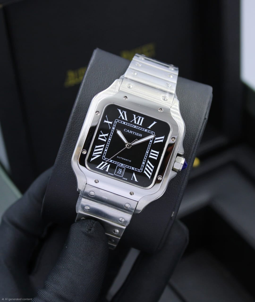 Cartier Santos de Cartier Large Model (Black Dial)