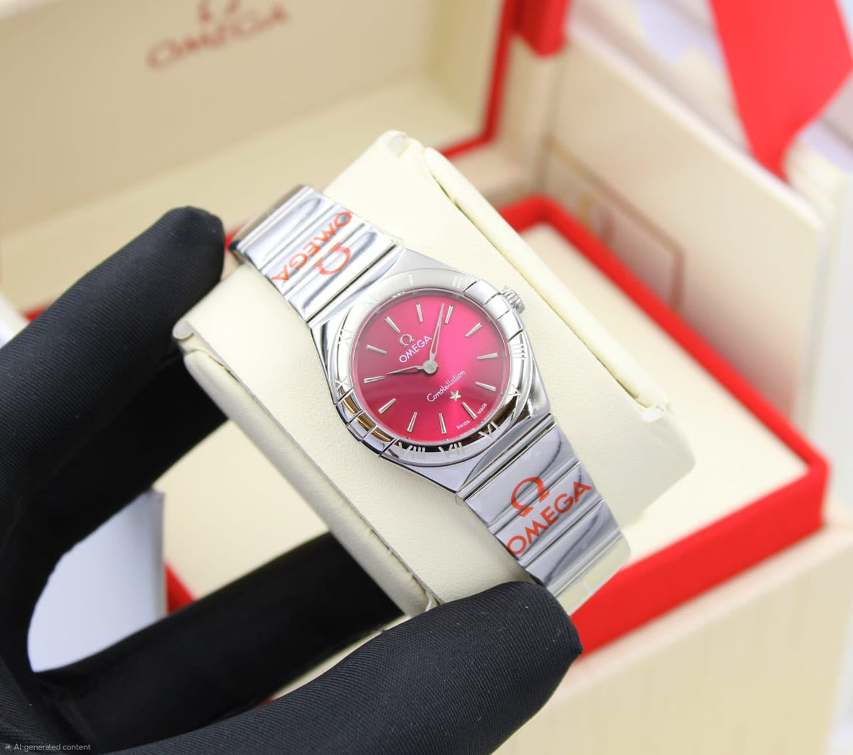 Omega Constellation Quartz 24mm (Pink Dial)