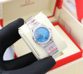 Omega Constellation Quartz 24mm (Blue Dial with Diamond Bezel)
