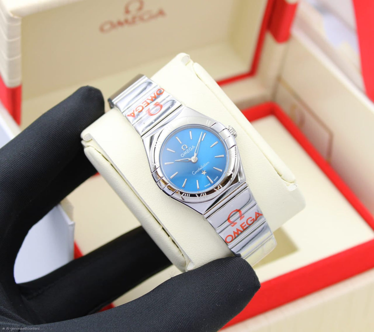 Omega Constellation Quartz 24mm (Blue Dial)
