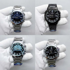 CASIO ANALOGUE DIGITAL MENS STAINLESS STEEL